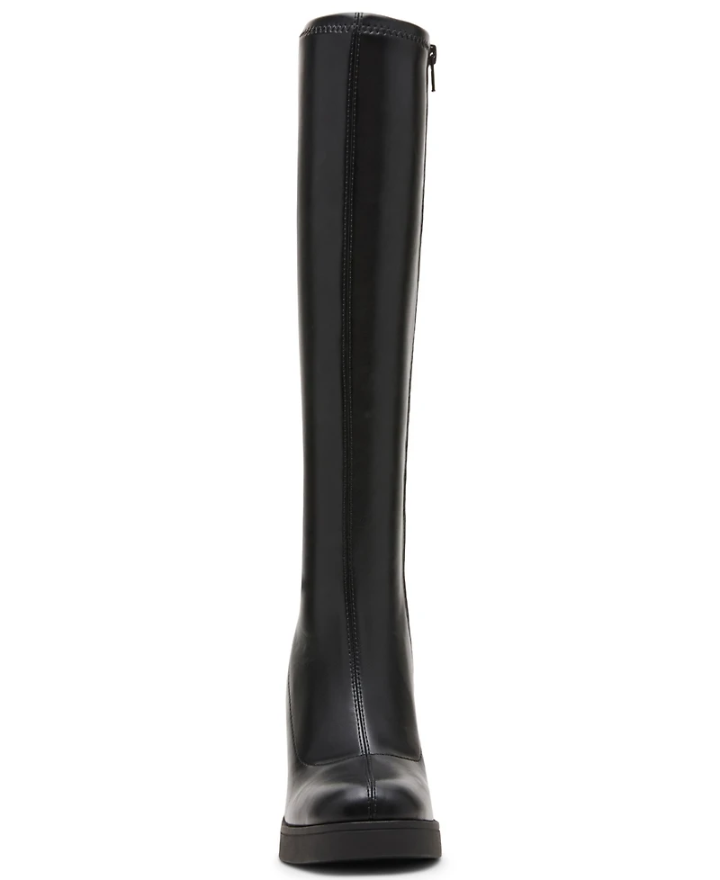 Madden Girl Women's Dreammerr Stretch Knee-High Block-Heel Boots