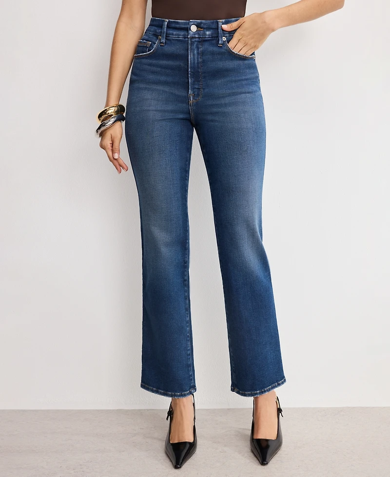 Good American Women's Soft Tech Curve Straight Jeans