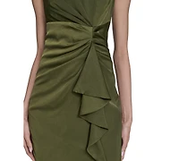 Vince Camuto Women's Satin Tuck-Waist Midi Dress