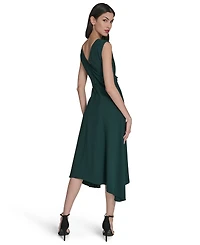 Vince Camuto Women's Signature Stretch Crepe Midi Dress