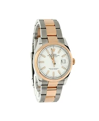 Pre-Owned Rolex Oyster Perpetual Datejust Automatic Watch in Stainless Steel and Rose Gold 36mm