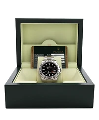 Pre-Owned Rolex Oyster Perpetual Explorer Ii Automatic Watch in Stainless Steel 42mm