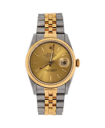 Pre-Owned Rolex Oyster Perpetual Datejust Automatic Watch in Stainless Steel and Gold 36mm