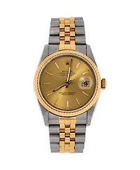 Pre-Owned Rolex Oyster Perpetual Datejust Automatic Watch in Stainless Steel and Gold 36mm