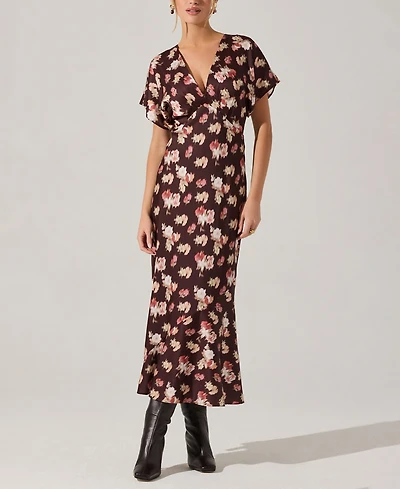 Astr the Label Women's Talyha Short-Sleeve A-Line Dress