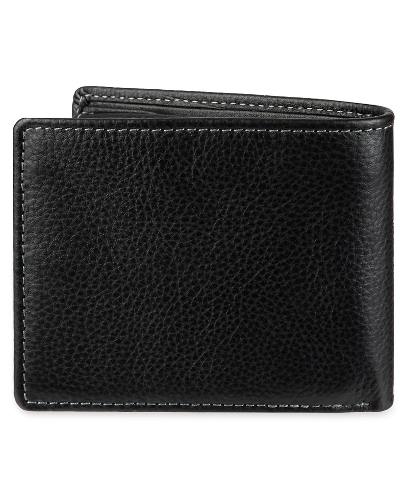 Levi's Men's Bill Divider and Ornament Passcase Wallet