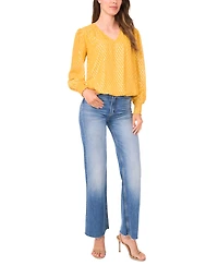 Sam & Jess Women's Blouson V-Neck Top