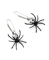 Betsey Johnson Faux Stone Spider Disco Ball Dangle Earrings