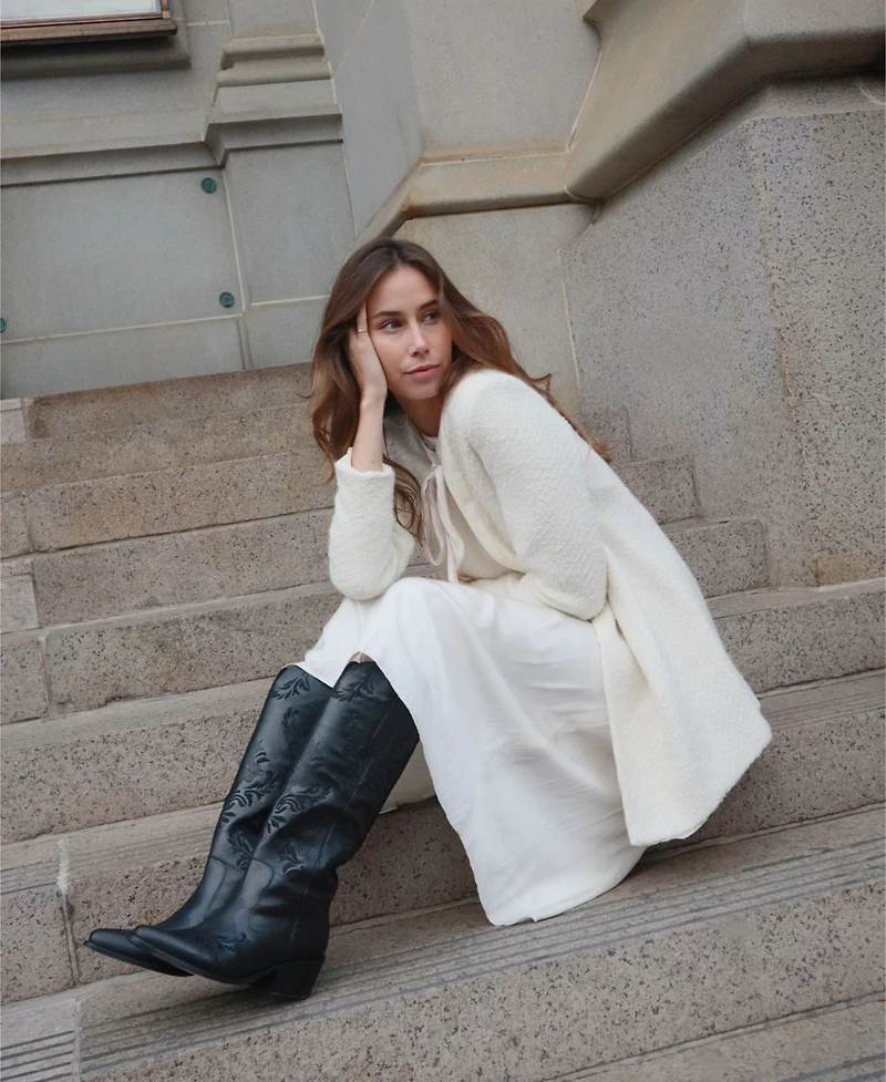 Stivali New York Women's Jolene Leather Cowboy Boots