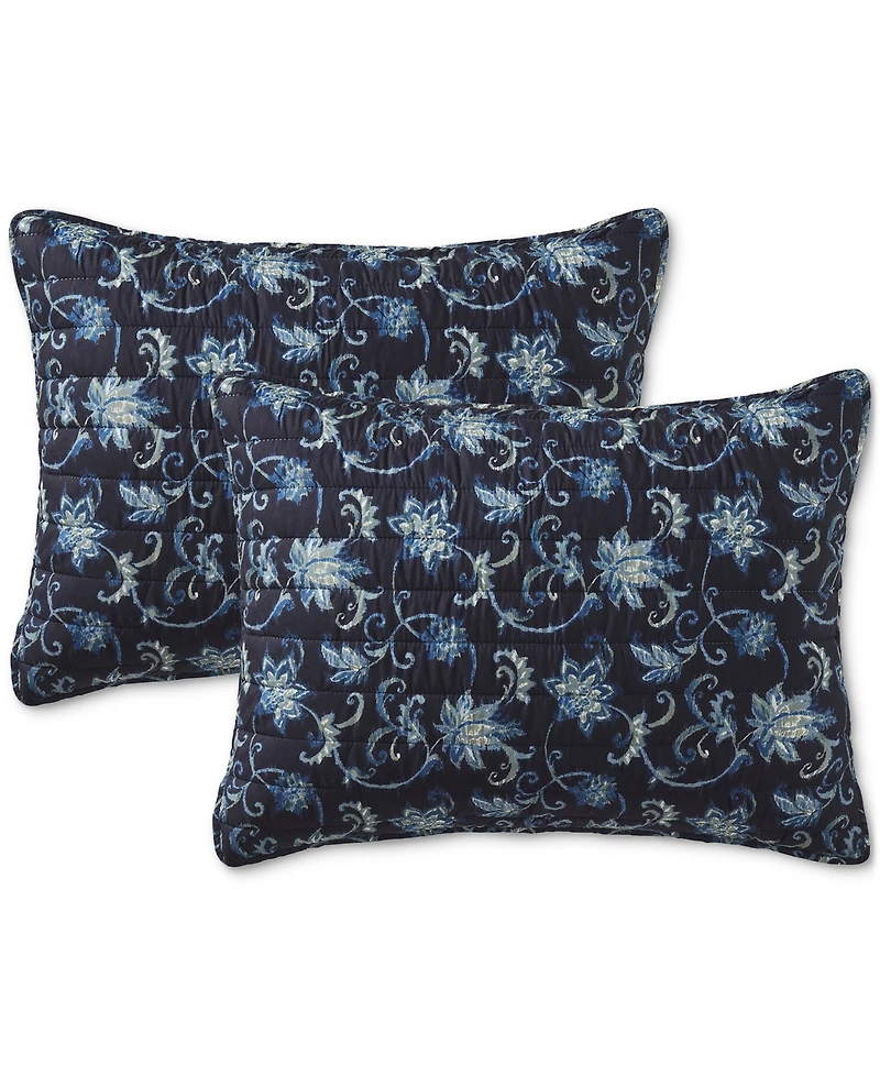 Seventh Studio Vancie Floral Pinsonic Microfiber 2-Pc. Quilt Set, Twin