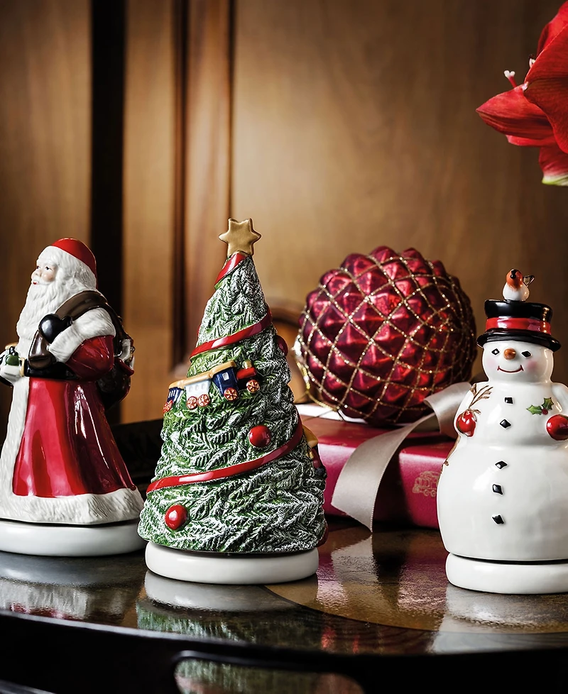 Villeroy & Boch Nostalgic Memory Turning Snowman Musical Figurine