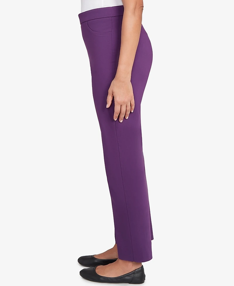 Alfred Dunner Women's Classic Allure Fitted Stretch Short Length Pants