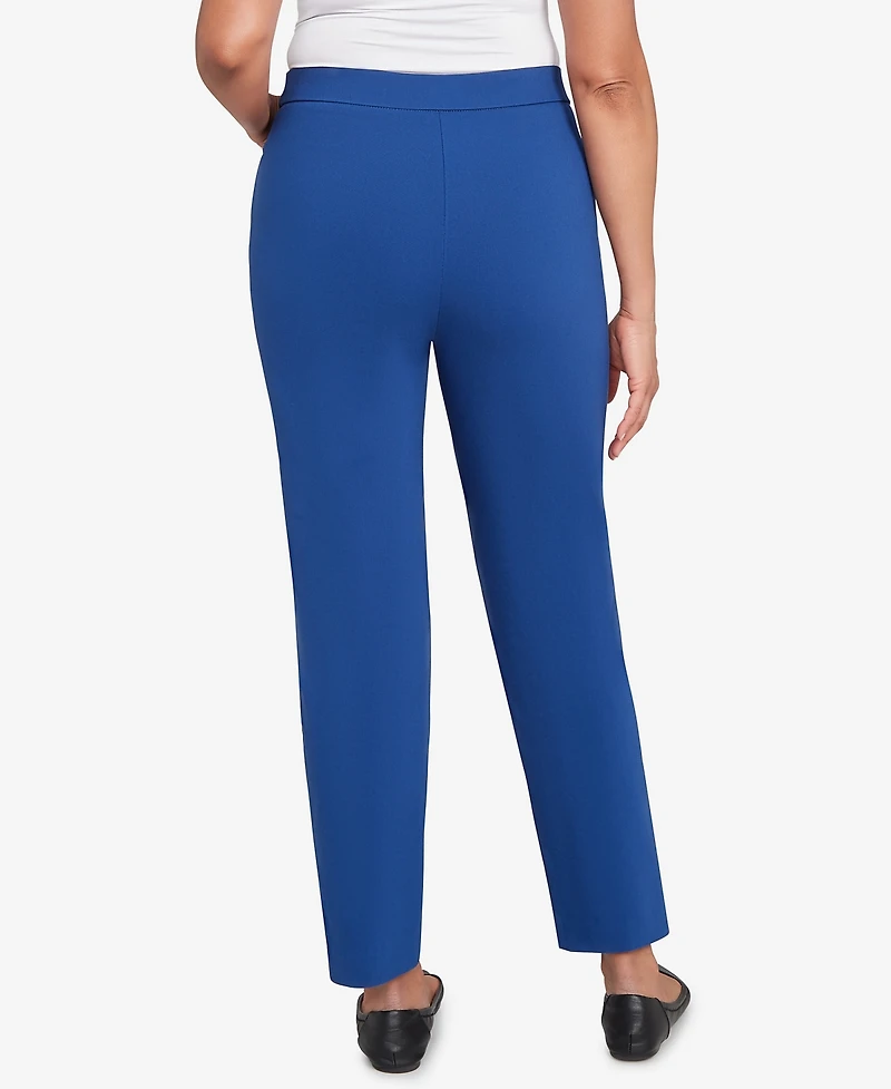 Alfred Dunner Women's Classic Allure Fitted Stretch Medium Length Pants
