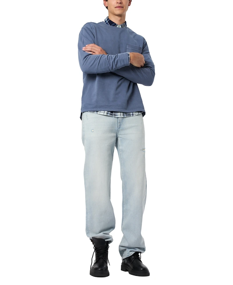 Buffalo David Bitton Men's Kade Long Sleeve Crewneck T-Shirt