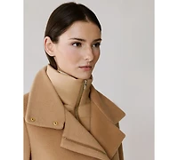 Soia & Kyo Women's Puffer-Bib Asymmetric Zip-Front Coat
