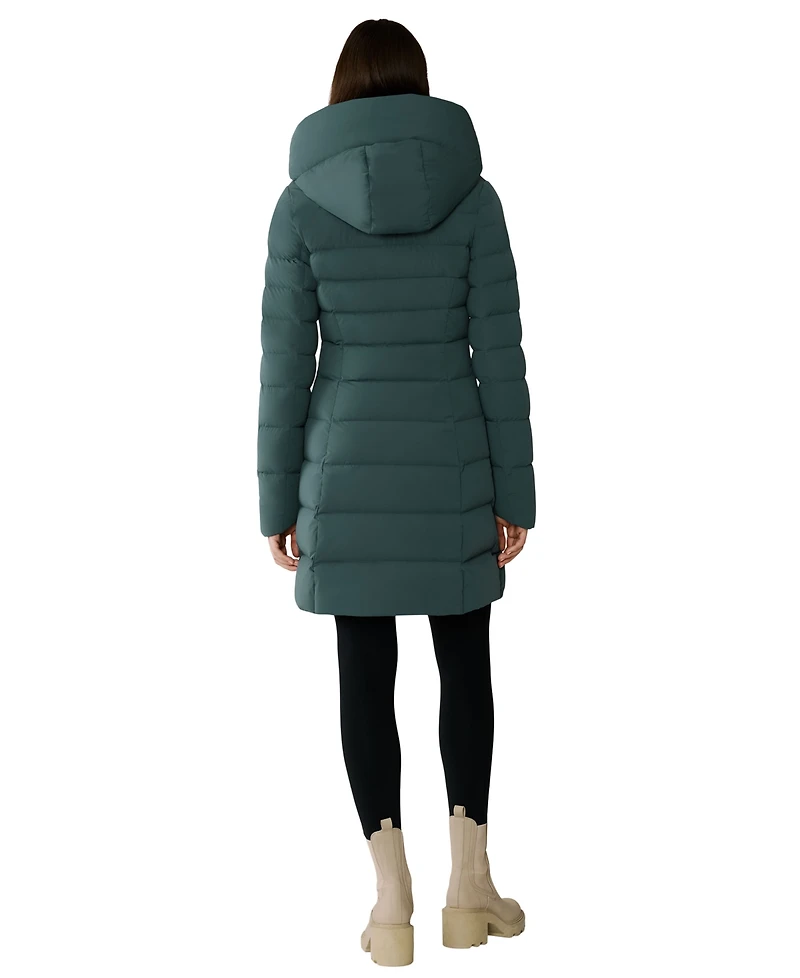 Soia & Kyo Women's Asym Zip Puffer Jacket