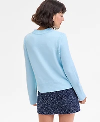 On 34th Women's Long Sleeve Crewneck Sweater, Macy's Exclusive