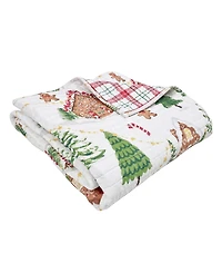 Levtex Gingerbread Village Reversible Quilted Throw, 50" x 60"