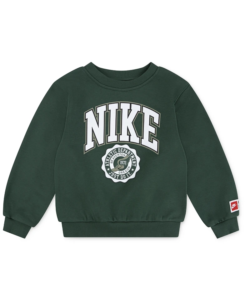Nike Toddler and Little Boys Sportswear P.e. Graphic Crewneck Sweatshirt