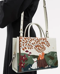 Radley London Woodland Wander Small Leather Zip Top Grab Bag
