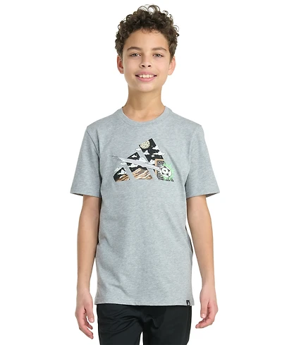 adidas Big Boys Short Sleeve Galactic Goal T-Shirt