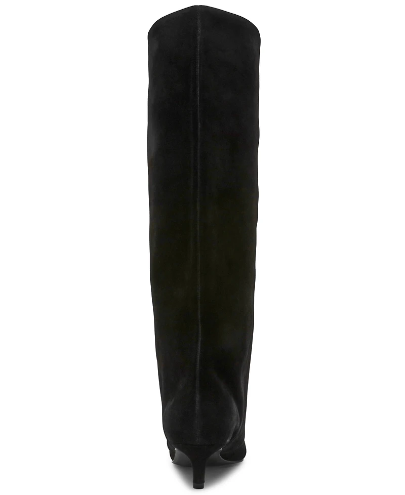 Steve Madden Women's Luca Slouchy Kitten-Heel Dress Boots