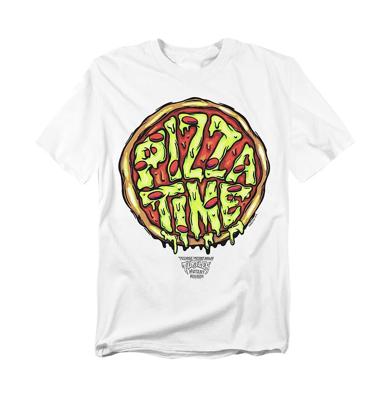Logovision Men's Tmnt Mutant Mayhem Pizza Time T-Shirt