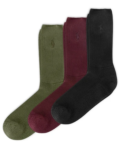 Polo Ralph Lauren Men's 3-Pack Garment Dye Crew Socks