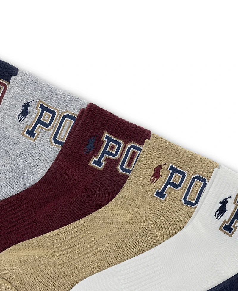 Polo Ralph Lauren Men's Varsity Logo 6-Pack Socks