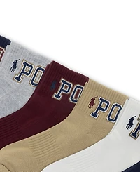 Polo Ralph Lauren Men's Varsity Logo 6-Pack Socks