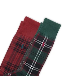 Polo Ralph Lauren Men's 2-Pack Holiday Plaids Socks