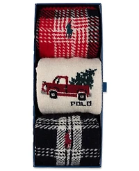 Polo Ralph Lauren Men's 3-Pack Truck Shirting Plaids Socks Giftbox