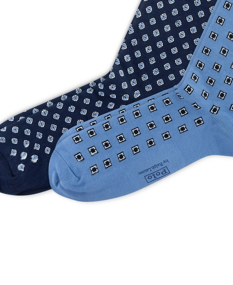 Polo Ralph Lauren Men's 2-Pack Foulard Socks