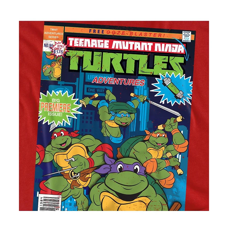 Logovision Men's Teenage Mutant Ninja Turtles Tmnt Adventures Cover T-Shirt