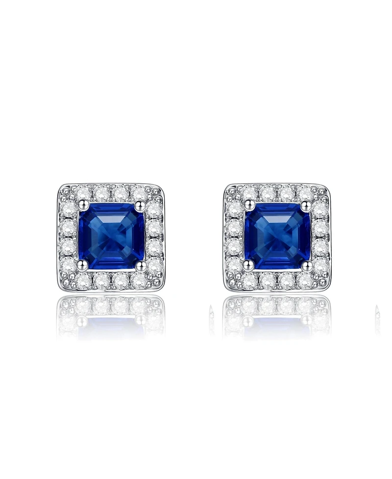 Classy Everyday wear Halo Square Stud Earrings