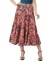 kimi + kai Women's Tiered Midi Skirt