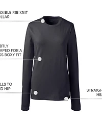 Lands' End Women's Long Sleeve Essential T-shirt