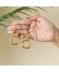 Jessica Simpson Interlocking Loop Earrings