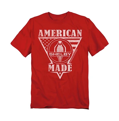 Logovision Big & Tall Carroll Shelby American Made Flag T-Shirt
