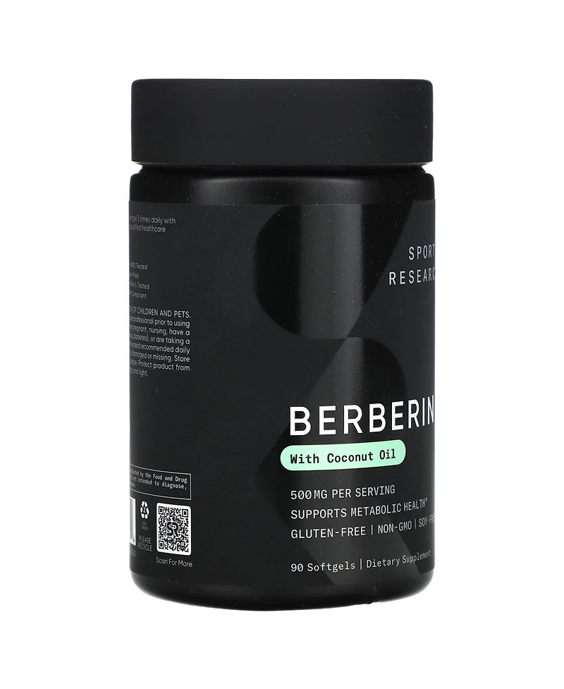 Sports Research Berberine With Coconut Oil 500 mg