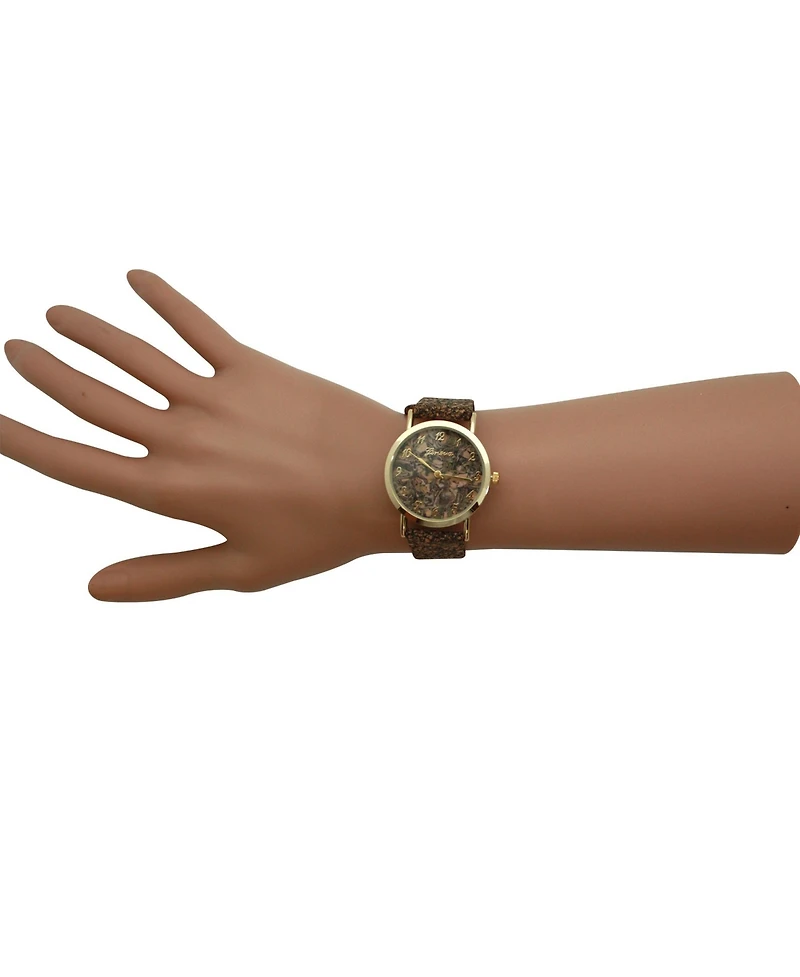 Olivia Pratt Cork Style Strap Women Watch