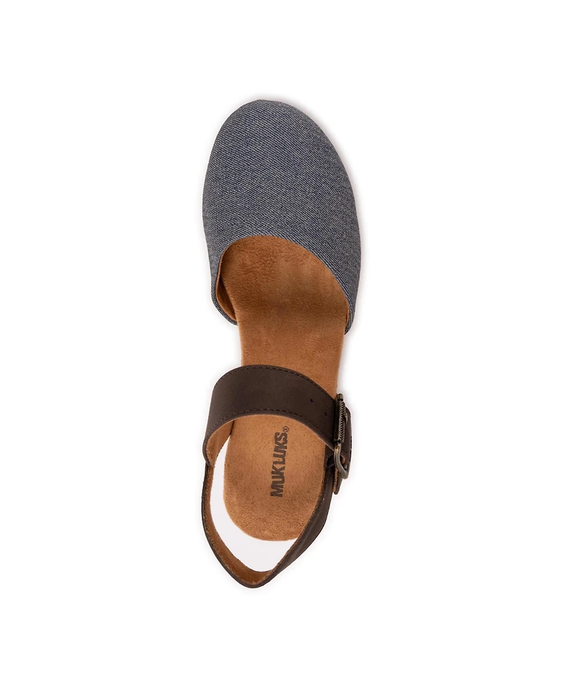 Muk Luks Women's Merritt Closed Toe Quarter Strap Shoe