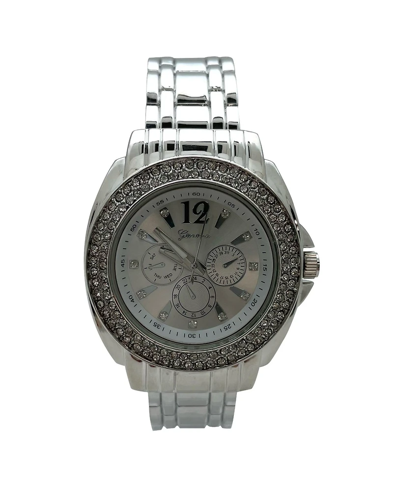 Olivia Pratt Everyday Dress Up Bangle Women Watch, Silver
