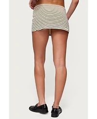 Edikted Women's Brena Striped Mini Skort