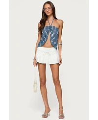 Edikted Women's Bodhi Flared Micro Skort