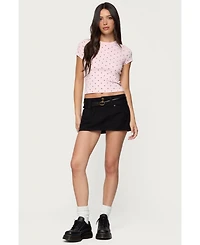 Edikted Women's Lorenzo Polka Dot T Shirt