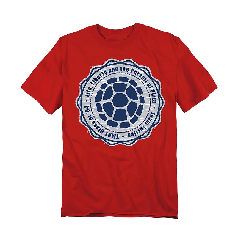 Logovision Men's Teenage Mutant Ninja Turtles Life, Liberty And 4th Of July T-Shirt
