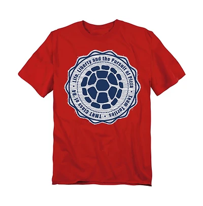 Logovision Men's Teenage Mutant Ninja Turtles Life, Liberty And 4th Of July T-Shirt
