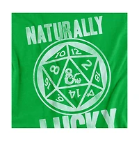 Logovision Men's Dungeons Dragons Natural Luck T-Shirt