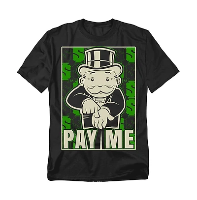 Logovision Big & Tall Monopoly Pay Me T-Shirt